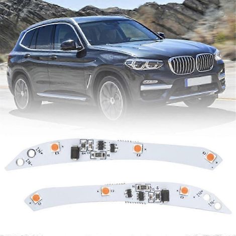 par de placas de reparación de chips para luces traseras interiores izquierda y derecha nuevas 7162213, 7162214 para X3 E83 2007-2010 Blanco SZRH AF (1/4)