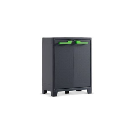Keter – Armoire de jardin étanche 80x44x100cm – Résistante aux UV – 2 étagères réglables – Capacité 90kg – Système d'ouverture assistée (1/10)