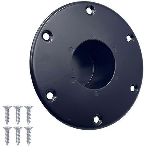 Pied de table rond encastré pour camping-car ou caravane (1/4)