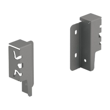 HETTICH ArciTech Rückwandverbinderset Anthrazit - 94 mm - 9150501