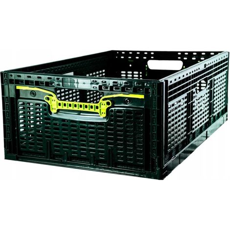Caja plegable de 600x400x219 mm, color verde oscuro