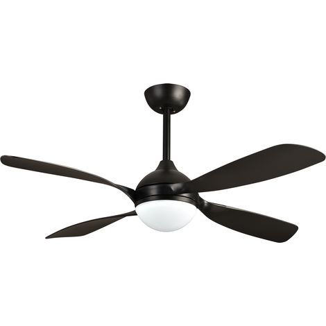 Ventilateur de plafond silencieux Ø132 cm avec télécommande, LED CCT intégrée – Élégant et démontable pour chambre, salon et bureau