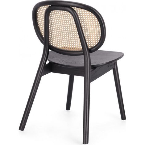Sedia Legno Nero Moderna da Interno - ELOISE - Colore: Nero (1/5)