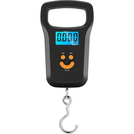 Balance numérique pour valise, bagage (capacité de 50 kg) - Pèse-bagages portable avec poignée extra large, conversion de 4 unités (1/4)