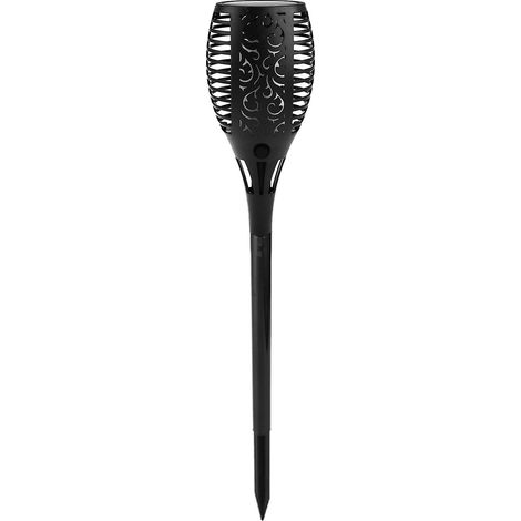Lampe torche solaire avec flammes dansantes et vacillantes, étanche, pour décoration de jardin (1/5)