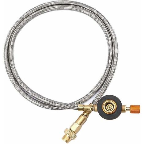 Ahlsen Brenner-Verlängerungsrohr, Propan-Verlängerungsschlauch, Outdoor, Camping, Gasflasche, Tank-Adapter, 1 Meter