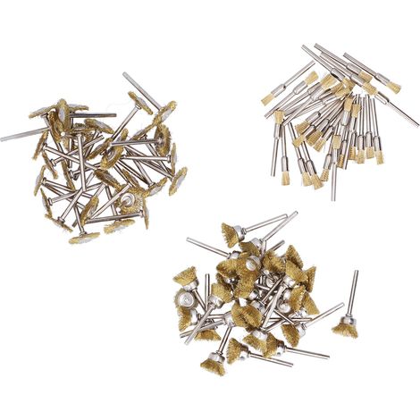 90-piece wire brush set, brass wire wheel brush set (1/5)