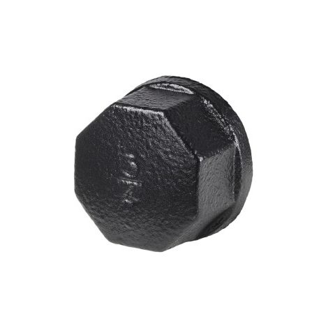 Dolle Abdeckkappe für Pipe-Regalsystem 20 mm (3/4) schwarz matt 2 Stück