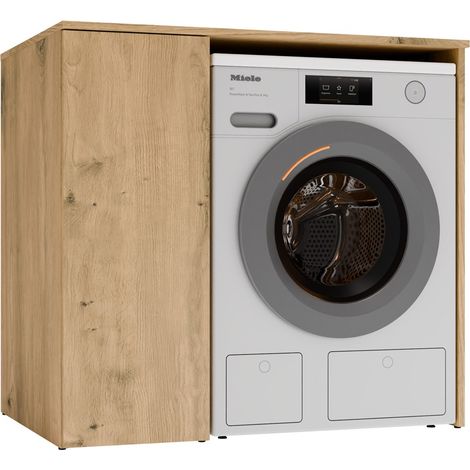 POLA NP 1D Mobile per Lavatrice di Bagno con Porta, Rovere Artisan (1/5)