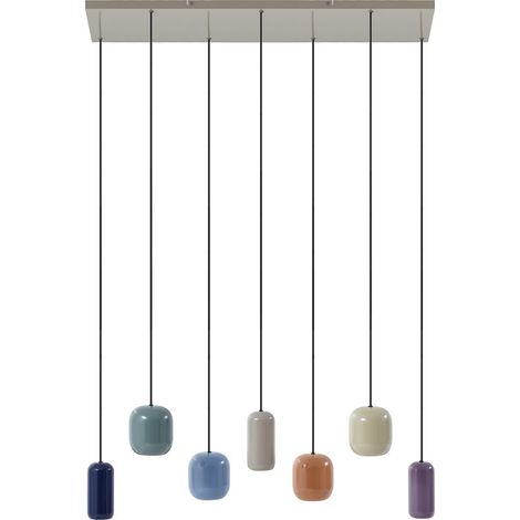 [GEBRAUCHT] B-Ware Lucande Hängeleuchte Narion 7 Flammig Bunt Metall Gu10 Deckenlampe Deckenleuc30