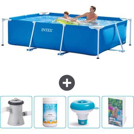 Intex Piscine Tubulaire Rectangulaire - 260x160x65 cm - 5-pièces SCB120 (1/5)