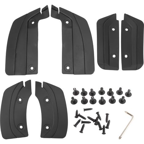 de 6 bavettes garde boue en PVC pour roues de voiture