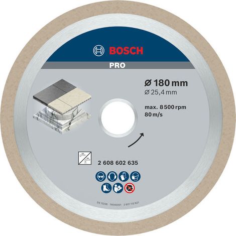 Bosch Diamond cutting discs PRO Ceramic Diamond Disc 180 x 25.4 mm 2608602635