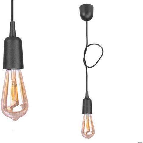 Lampe Suspendue - Led - 1 Flamme - 60 W - Design Rétro Edison - Pour Intérieur Loft Salon Cuisine - 1 Pièce (1/5)