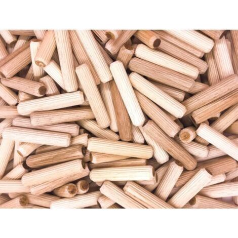 400 pcs of wooden dowel 8 mm x 40 mm - solid beech wood dowel ideal for wood milling cutter - suitable for drilling template/drilling guide (1/5)