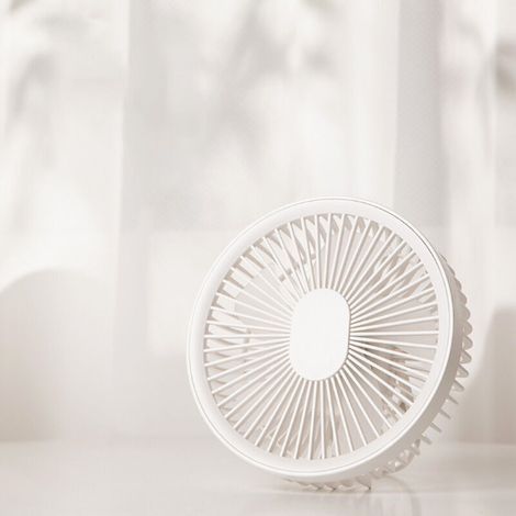 Campingventilator mit Nachtlicht, praktisches Aufladen, kann aufgehängt oder auf eine Oberfläche gestellt werden, Mini-USB-Ventilator (1/5)