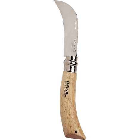 Opinel O-SF08 Halbgebogenes Klappmesser aus Edelstahl 8 cm
