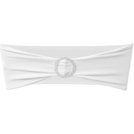 Maison Exclusive - Moño decorativo elástico para sillas con hebil (1/5)