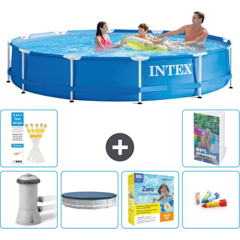 Frame Pool Rund - 366x76 cm - 7-teilig S231