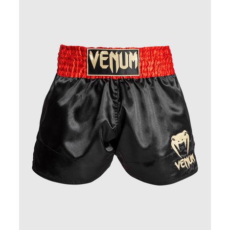 Venum Muay Thai Classic Shorts Schwarz/Rot/Gold M (1/5)
