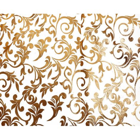 Mantel de organza decorado, dorado, 200x150 cm, LST3053, n.º 5