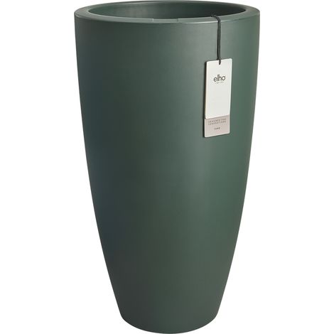 Elho June Round High 40 - Vert - Ø 39 x H 70 cm - intérieurextérieur - 100% recyclé (1/3)