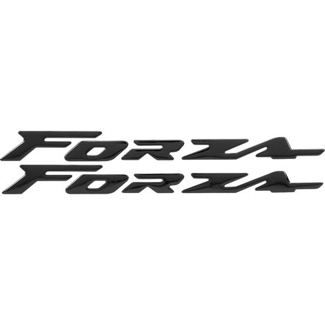 Paire d'autocollants d'emblème 3D pour carrosserie de moto Honda FORZA 300 125 250, Noir (1/5)