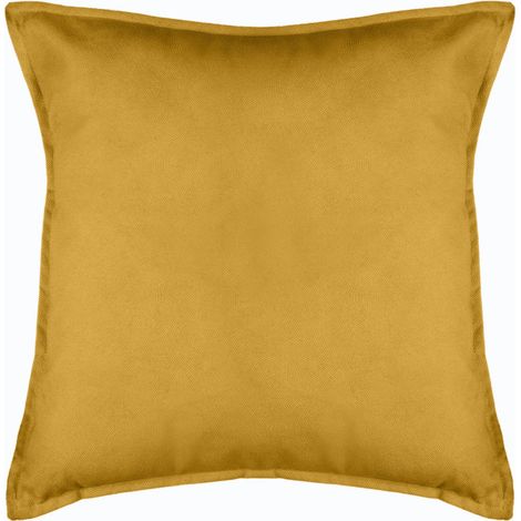 Coussin Lilou Effet velours 45 x 45 cm  - Ocre