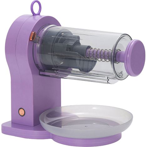 Machine à glace pilée électrique portable pour la maison, broyeur à glace continu avec bac à glaçons, violette, 1 pièce (1/5)