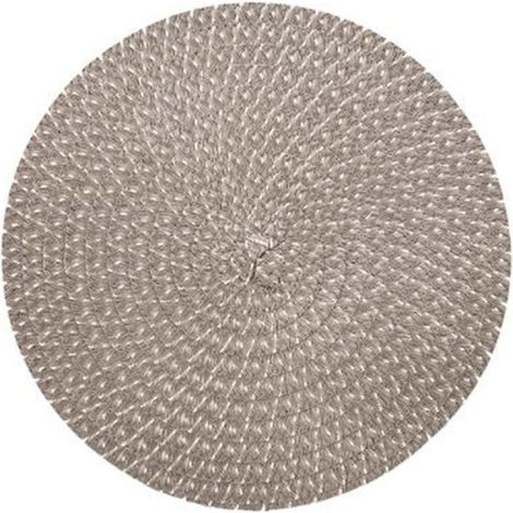 Set de Table Tressé Déco "Irisé" 38cm Gris