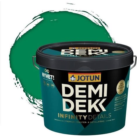 Peinture Bois - JOTUN - Lasure Opaque Satinée - RAL 6024 - Vert Signalisation - 3L (1/2)
