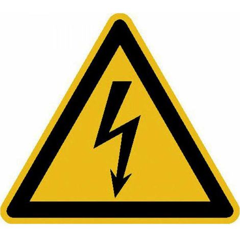 SafetyMarking Warnschild Aluminium SL 100 mm Warnung vor gefährlicher elektrischer Spannung