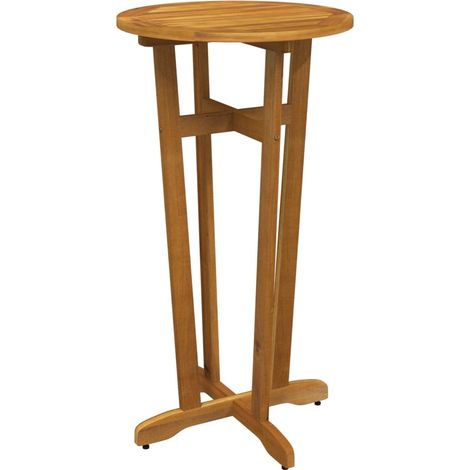 Table de bar de jardin Ø60x105 Bois d'acacia solide (1/5)