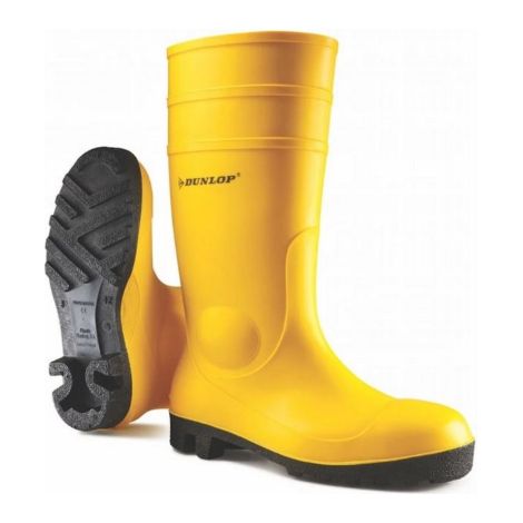 Stivali Sicurezza Pvc Ginocchio 45 Giallo Dunlop (1/5)