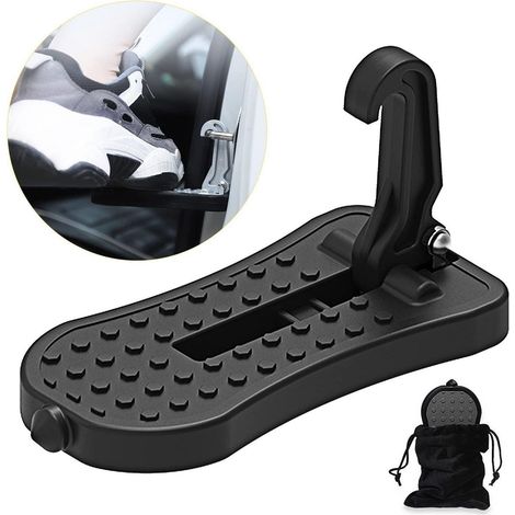 Marchepied de porte de voiture universel antidérapant multifonction noir 16cm (1/5)