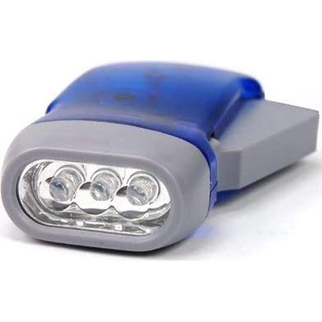 Torche Portative À Presse Manuelle. Lampe De Poche 3 LED, pour Le (1/5)