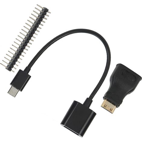 Adaptateur Mini HDMI vers HDMI Femelle Micro USB vers USB Alimentation 40P Kit Pin pour Raspberry Pi Zero (1/5)