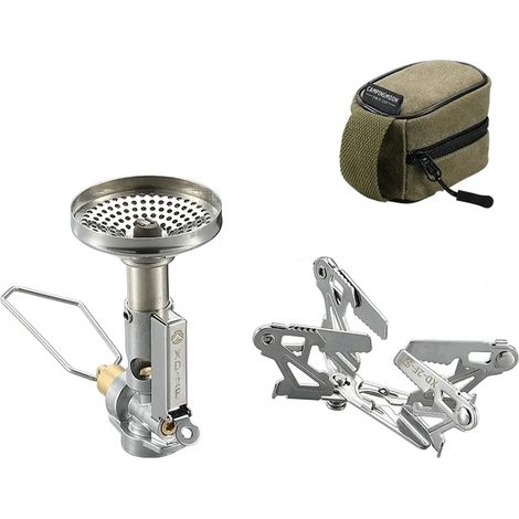 Réchaud de camping portable XD-2F, type split, 3,3 kW, à tension stabilisée, haute puissance, coupe-vent, idéal pour la randonnée. (1/5)