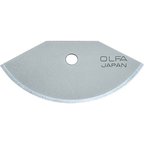 Lames semi-circulaires OLFA, lot de 3, acier de qualité supérieure 39x18,5 mm.