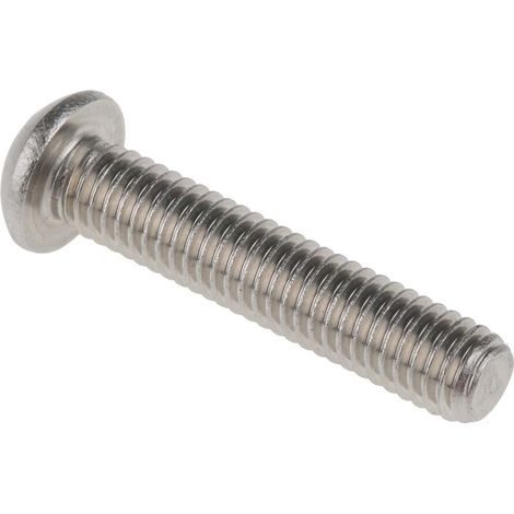 Vis à six pans creux, M6 x 30mm, tête Vis bombée à tête creuse hexagonale, en Acier Inoxydable ( Prix pour Boîte de 50 ) (1/3)