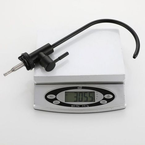 Robinet Filtre Eau Cuisine - Acier Inoxydable Sans Plomb - Pour Systèmes Osmose Inverse et Filtration - Bec Rotatif 360° - 1 Pièce (1/4)