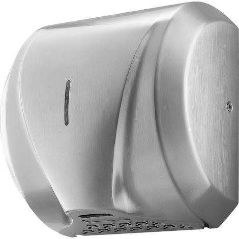 Mophorn Secador de manos automático de 1800 W con filtro HEPA, en acero inoxidable, ideal para montaje en pared en baños de hoteles, oficinas, hospitales, aeropuertos y otros espacios comerciales (1/5)