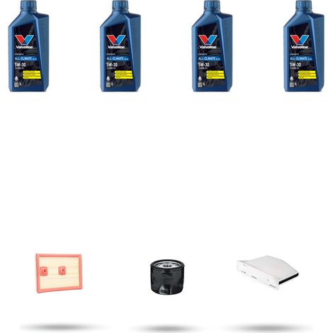 Kit tagliando 3 FILTRI e 4L OLIO compatibile con Vw Caddy IV (2K SA SE) 1.6 81kw Dal 2015 (1/5)
