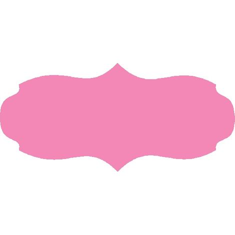 Etichette per vasetti 7,5x3 cm per conserve, 60 pezzi, rosa opaco (1/2)