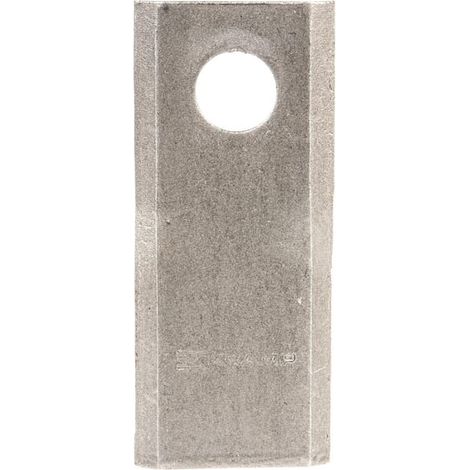 Lama rotativa sinistra per tosaerba 107x45x4 mm, foro Ø 18,25 mm, rotonda, compatibile con Kuhn/John Deere/New Holland 55903210KR (1/3)