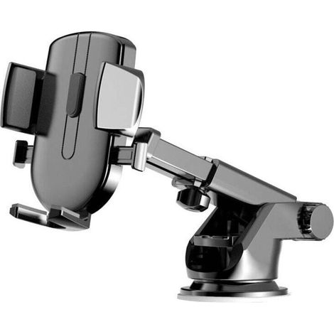 Support Téléphone Voiture,ventouse Ultra Puissante,Porte Telephone Voiture Tableau de Bord, Rotation 360° & Opération à Une Main, Attache Voiture Pare-Brise (4-7" Smartphone) (1/4)