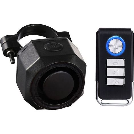 USB Rechargeable Anti-Theft Bike Alarm, Wireless Motorcycle Alarm with Mounting Brackets, Adjustable Sensitivity Car Alarm, Device with Remote Control for Scooter, Electric Bike Scooter (1/4)