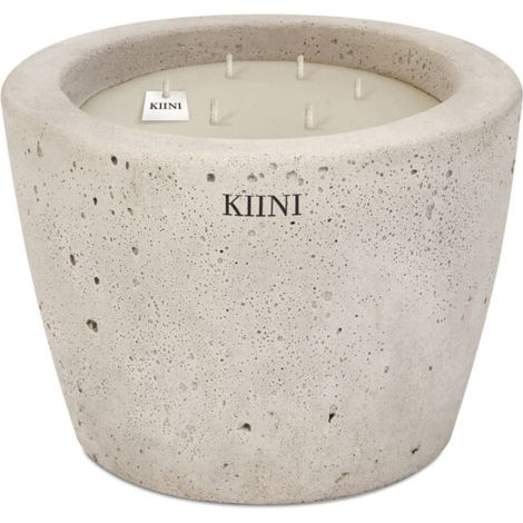 KIINI Betonkerze Sojawachs Modernes Design M Beige (1/3)