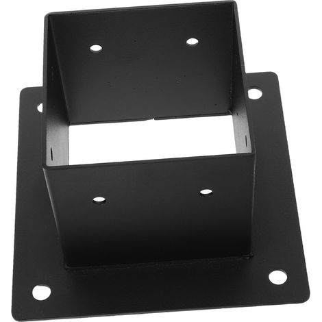 Supports Ancrage Métalliques pour Poteaux Supports De Clôture Robustes pour Plateformes avec Vis pour Poteaux Bois pour Pergolas Ou Balustrades (1/5)