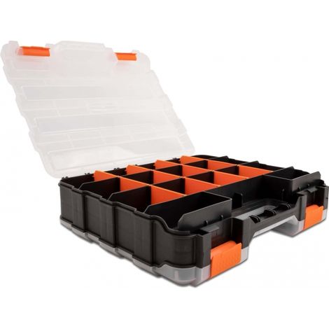Delock Caja de clasificaciÃ³n con 34 compartimentos 320 x 270 x 80 mm naranja / negro
